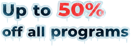 Up to 50% off on all programs